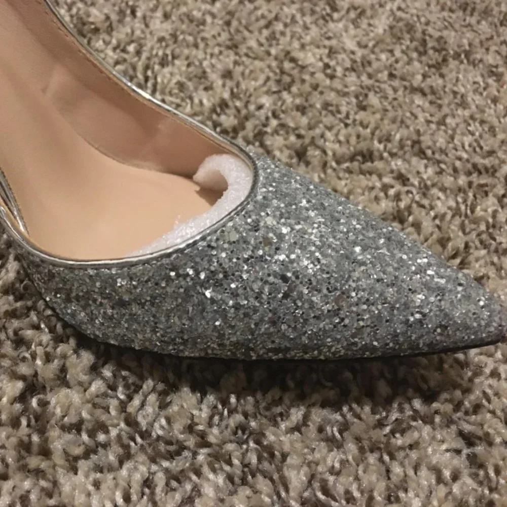 Fashion closed toe classic pumps SILVER